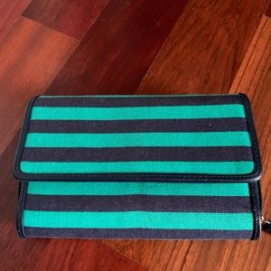 Green and Navy Clutch/Wallet